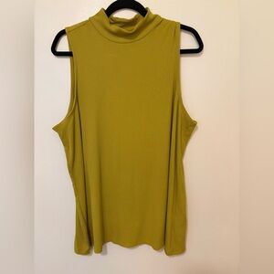 Sleeveless Mustard Yellow/ Olive Green Women's Top from Penningtons